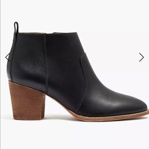 Madewell Brenner boot in black leather size 9